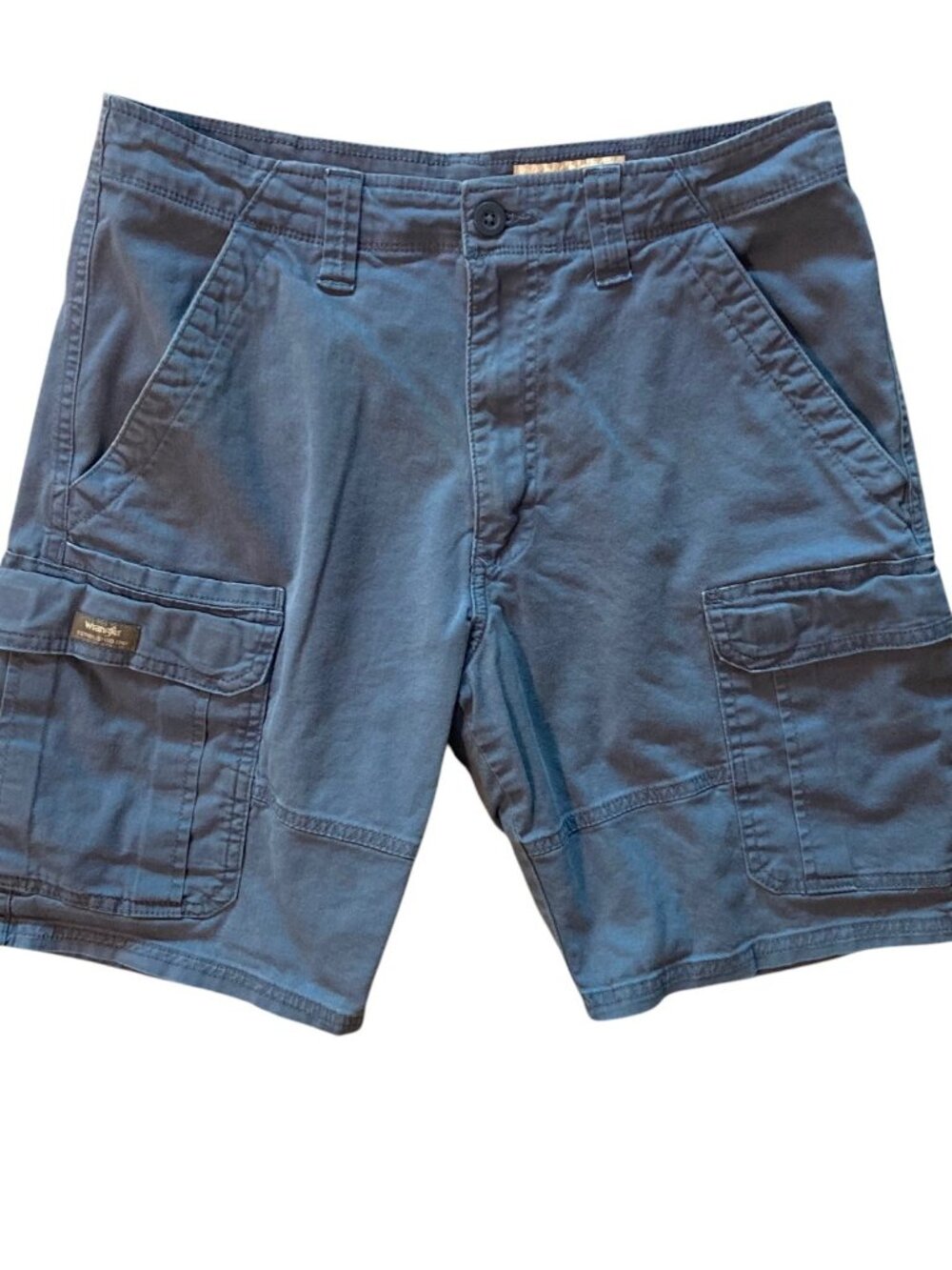 Men's WRANGLER Relaxed Fit Cargo Shorts BLUE Size 32